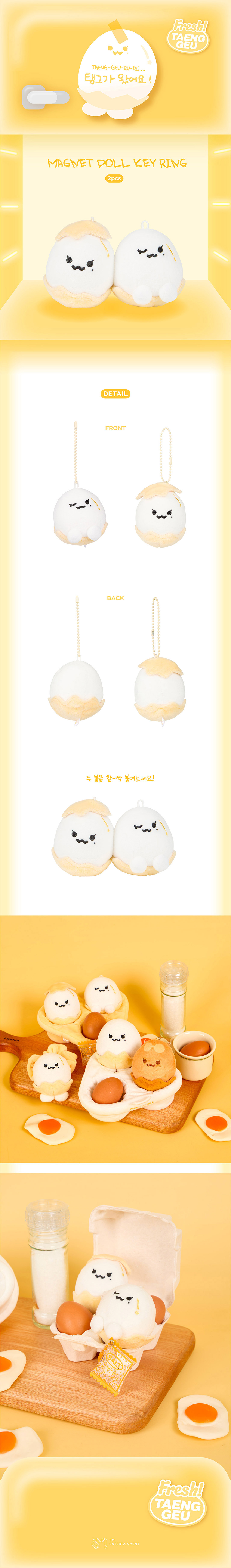 TAEYEON TAENG-GEU-RU-RU Goods - MAGNET DOLL KEYRING kpoptown.com
